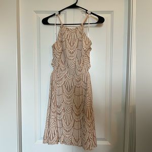 Lulus Cream / Light Pink Special Occasion Dress - Size S